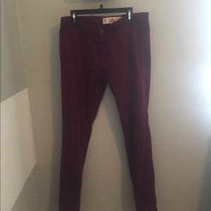 Hollister Super Skinny Red Jeans